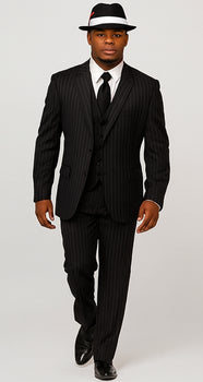 Harlem Nights Costumes - Suit + Hat + Shirt And Tie - Image 2