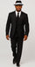 Harlem Nights Costumes - Suit + Hat + Shirt And Tie