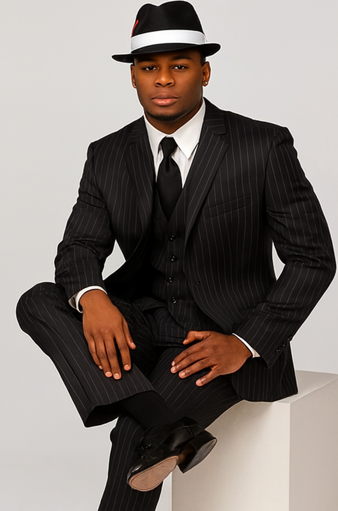 Harlem Nights Costumes - Suit + Hat + Shirt And Tie - Image 3