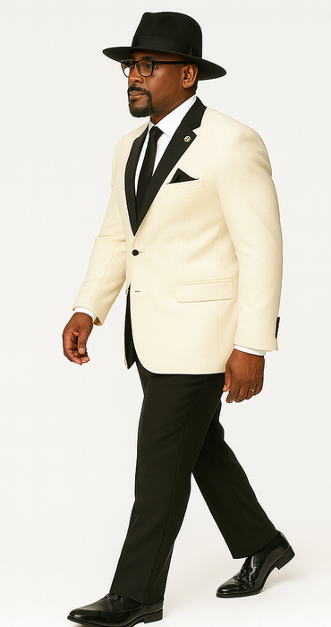 Harlem Nights Movie Clothing Outfit - 1920s Costume Party Mens Suit + Hat Shirt and Tie