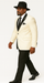 Harlem Nights Movie Clothing Outfit - 1920s Costume Party Mens Suit + Hat Shirt and Tie