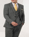 Winter - Fall Fabric Tweed of Scotland Grey Herringbone Suit
