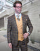 Statement Men’s 100% Wool 3-Piece Suit – Modern Fit with Wide Peak Lapel