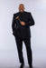 Mens Steve Harvey Brand Suit Double Breasted in Color Black Modern Fit