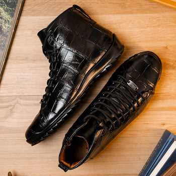 Marco Di Milano Hermond Black Leather Luxury Loafer