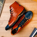 Marco Di Milano Hermond: Blue Jeans & Honey Leather Shoe