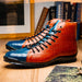 Marco Di Milano Hermond: Blue Jeans & Honey Leather Shoe