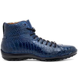Marco Di Milano Hermond Alligator Boots Navy