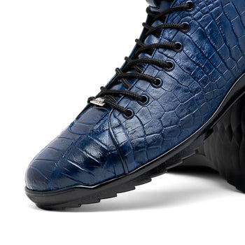 Marco Di Milano Hermond Navy Leather Luxury Shoe
