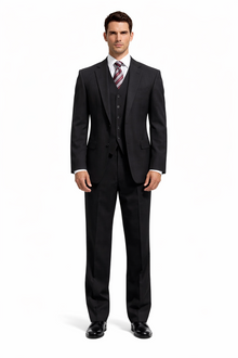 High Quality 2 Button Solid Colors Vested Men's Suits Comes in 5 Colors 3 ~ Three Piece Suit
