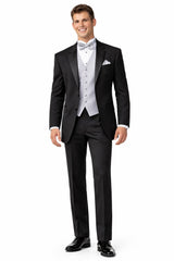 High Quality 2-Button Side Vented Super 120'S Tuxedo Suits + Shirt + Any