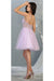 Quince Dama Dresses - Short Quinceanera Dresses in Color Lilac
