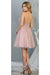 Quince Dama Dresses - Short Quinceanera Dresses in Color Mauve
