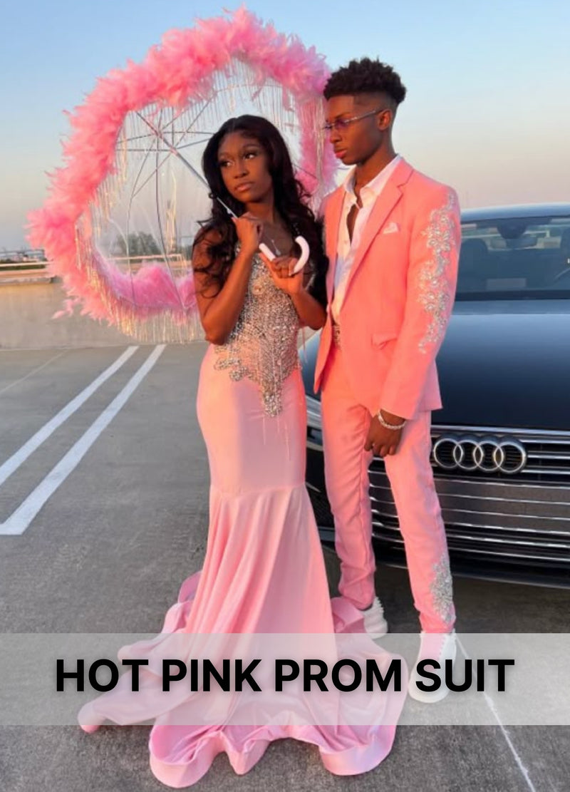 Hot Pink prom suits