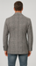 Houndstooth Plaid Peacoat - Gray And Black Patterned Wool Fabric Car Coat