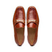 Marco Di Milano Cognac Hugo Lizard & Calfskin Bit Loafers