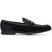 Marco Di Milano Black Hugo Sueded Ostrich Leg Bit Loafers