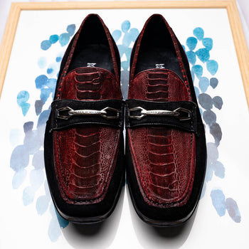 Marco Di Milano Hugo - Wine & Black Leather Oxford