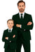 Father and Son Suits - Hunter Green Boys Suit Perry Ellis Vested Boy's Wedding Suit in Hunter Green