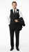 Groomsmen Package Deal Vest & Pants Slacks + Shirt & Tie Set (no Jacket) Black