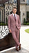 Men’s Mauve Salmon 2 Piece Suit, Formal Wedding Prom Dress Suit