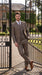 Men’s Vintage Brown Tweed Herringbone 1920s Suit, Classic Gatsby Style Dress Suit