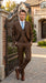 Elegant Men's Chocolate Dark Brown 3 ~ Three Piece  Business Suits Clearance Sale Available in 2 or 3 Buttons Style Regular