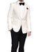 Men's Shawl Lapel 1 Button White Tuxedo