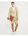 Men's summer business suits with shorts pants set (sport coat Looking) Sand