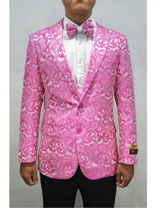 Fuchsia Unique Men's Floral  Fancy