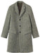 Mens Topcoat Mens Dress Coat Three Button  Herringbone Tweed Wool Gray ~ Grey Top Coat ~ Overcoat