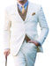Men's Great Three Piece Off White Suit