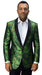 Men'S Green Printed Unique Patterned Print Floral Flower Custom Celebrity Modern Tuxedo