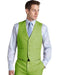 Matching Waistcoat Wedding ~ Prom Dress Tuxedo Wedding Men's Vest ~ Waistcoat ~ Waist coat & Flat Front Pants Set Apple Green