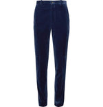 Men's Navy Blue Velvet Pants Slacks Trousers