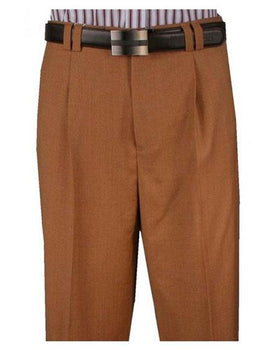 Men's Window Camel Pure Wool Pant