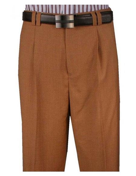 Men's Window Camel Pure Wool Pant
