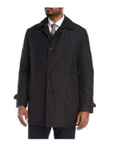 Men's Dress Coat Lerner ~ Edgar Trench Coat ~ Rain Coat 36 inch length Black