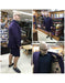 Men's Summer Business Suits With Shorts Pants Set Dark Purpel