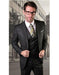 Men's  Two Button Black Suit