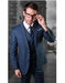 Men's Two Button Blue Suit