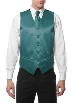 Men's 4PC Big and Tall Dress Tuxedo Wedding Vest ~ Waistcoat ~ Waist c MensUSA Men's 4PC Big and Tall Dress Tuxedo Wedding Vest ~ Waistcoat ~ Waist c MensUSA