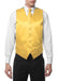 Men's 4PC Big and Tall Dress Tuxedo Wedding Vest ~ Waistcoat ~ Waist coat & Tie & Bow Tie and Hankie Yellow