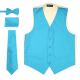 Men's Light Blue Besom Pockets Big and Tall Dress Tuxedo