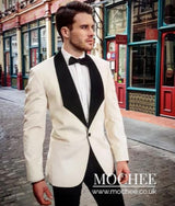 Men's Shawl Lapel White Suit