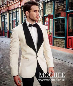 Men's Shawl Lapel White Suit