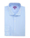 100% Cotton French Cuff Blue Men's Dress Shirt