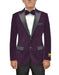 Men's  Peak Lapel Eggplant Two Button Men's Fancy Prom Outfit ~ Wedding Blaze