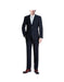 Renoir Suits - Renoir Fashion Mens Double vent Slim-Fit 2-Piece Suit In Dark Navy