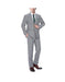 Renoir Suits - Renoir Fashion Mens Light Grey Classic Fit 2-Piece Suit